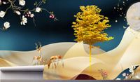 Fototapeta JELENIE ZŁOTE DRZEWO 3D 300x210