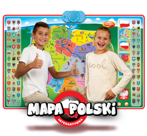 MAPA POLSKI INTERAKTYWANA Dumel Discovery 61171 na Arena.pl
