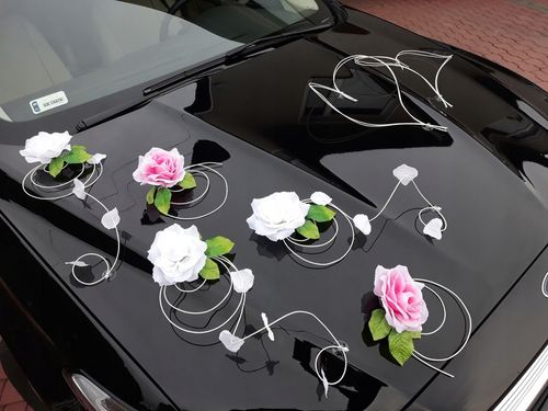 Dekoracja samochodu ozdoby na auto do ślubu płatki na Arena.pl