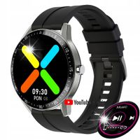 SMARTWATCH MĘSKI G. Rossi SW018-1 silver/black WŁASNE TARCZE + GRAWER