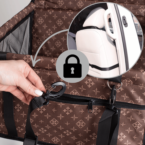 Transporter Dla Psa Do Auta - Brązowy Fotelik Podróżny na Arena.pl