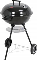 GRILL WĘGLOWY OGRODOWY OKRĄGŁY Z POKRYWĄ POPIELNIK RUSZT 41CM LUND
