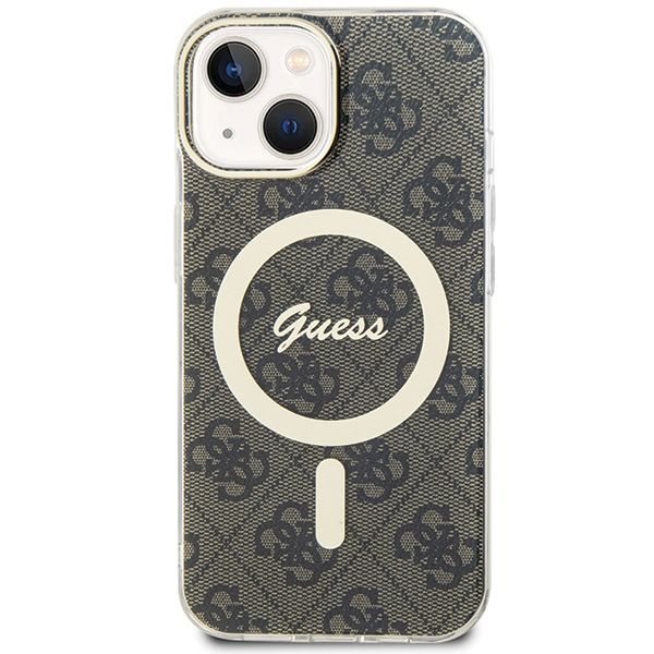 Etui Guess do iPhone 15 Plus, iPhone 14 Plus, Brązowy, MagSafe zdjęcie 3