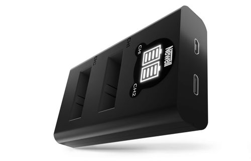 Zestaw ładowarka dwukanałowa Newell DL-USB-C i dwa akumulatory ABAT-001 na Arena.pl