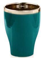 Doniczka osłonka ceramiczna do storczyka oliwkowa