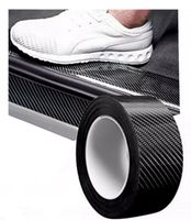 TAŚMA OCHRONNA FOLIA NA PROGI DO SAMOCHODU CARBON 5D GRUBA CZARNA 10cm 5m