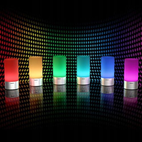 AUKEY LT-T6 Rose Gold LAMPKA NOCNA STOŁOWA RGB LED DOTYKOWA na Arena.pl
