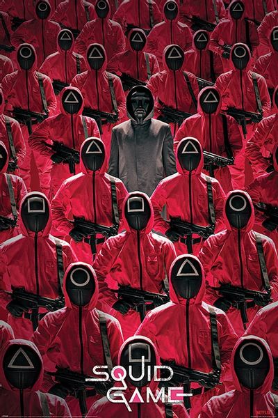 Squid Game Crowd - plakat 61x91,5 cm zdjęcie 1