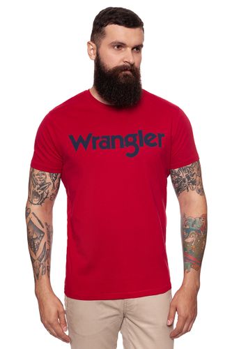 WRANGLER SS LOGO TEE RED W7B13D347 M na Arena.pl