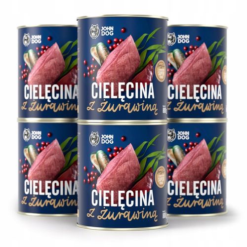John Dog Berry Line Cielęcina z żurawiną 6x800g na Arena.pl
