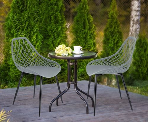 krzesło aranda szare + czarne nogi (nowy kod 15.10.2025) na Arena.pl