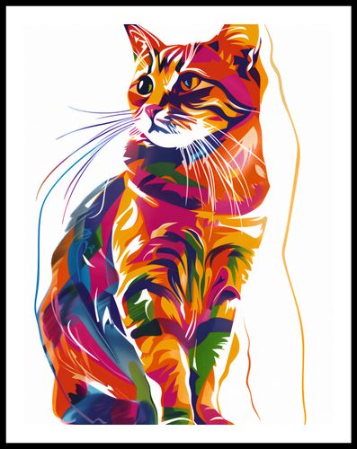 Plakat 50x65cm Nasycony Kot na Arena.pl