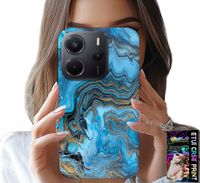 ETUI DO XIAOMI NOTE 14 4G - MARMURKOWE WZORY OBUDOWA CASE + FOLIA