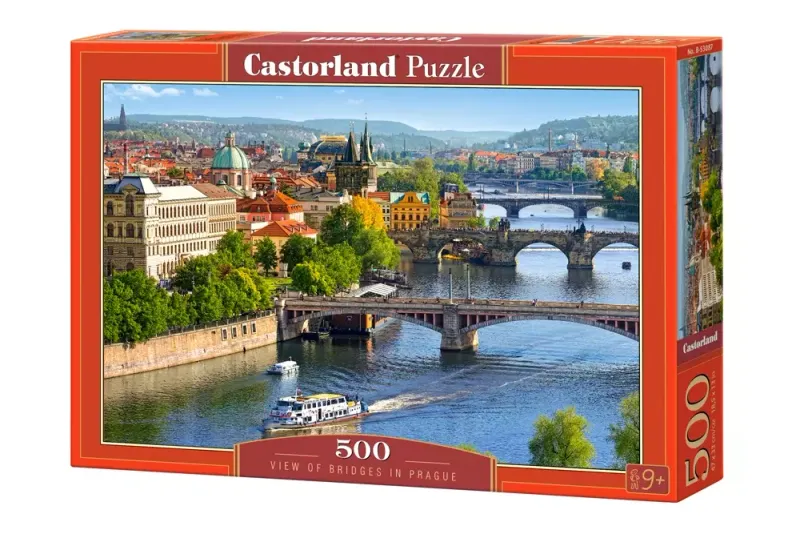 Puzzle 500 elementów. Widok mostów w Pradze zdjęcie 1