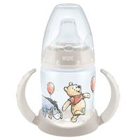 NUK First Choice Kubek niekapek z uchwytami 150 ml szara z kłapouchym