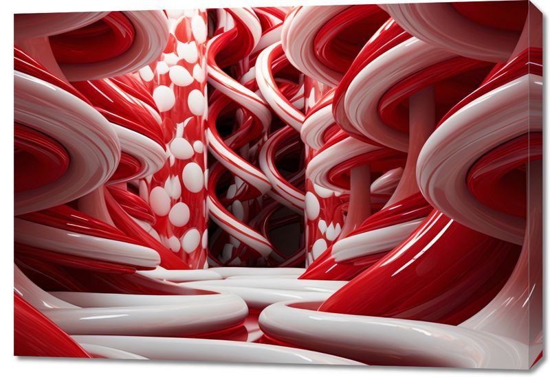 Obraz 100x70cm Czerwone Wiry zdjęcie 1