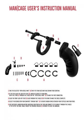 model 21   chastity   4.5   silicone cock cage   black na Arena.pl