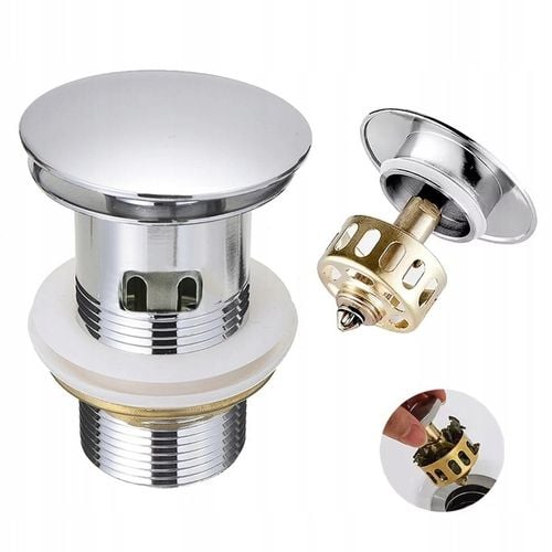 KOREK UMYWALKOWY Z SITKIEM automatyczny z przelewem pełny klik klak na Arena.pl