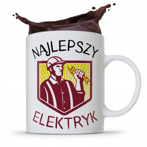 Kubek Prezent Dla Elektryka Najlepszy Elektryk Z Nadrukiem Ze Zdjęciem na Arena.pl