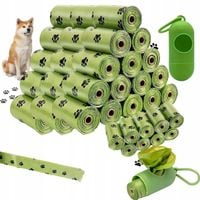Woreczki Na Psie Odchody Z Etui Zestaw XXL 810 Sztuk MAT-T-294 54 Rolki