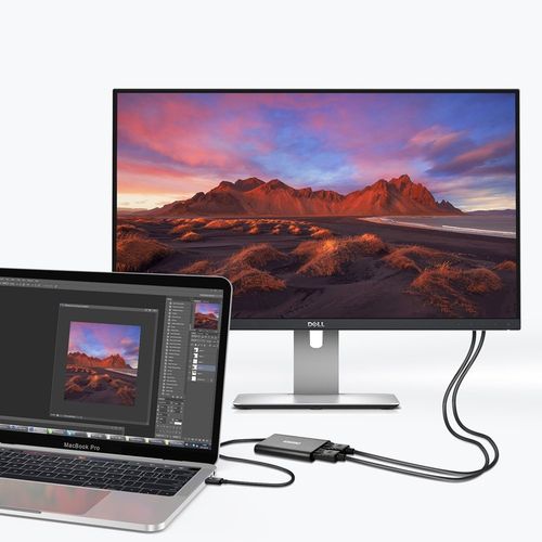 adapter rozdzielacz usb typ c thunderbolt 3 czarny na Arena.pl