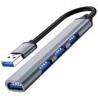 2 x Hub SLIM rozdzielacz USB-3.0 na 3x USB2.0 +USB3.0 5Gbit/s AKTYWNY 13cm