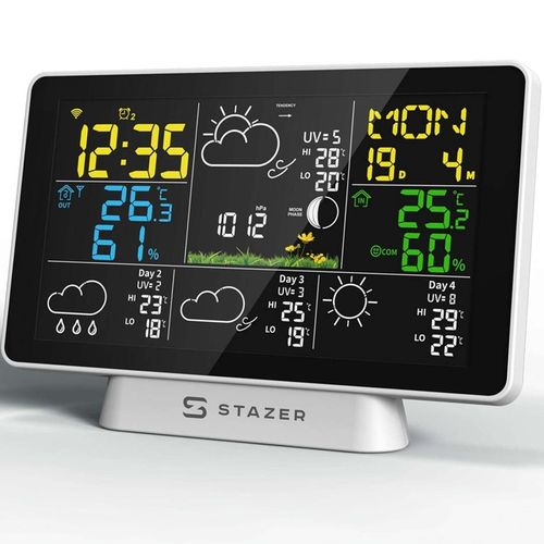 Stacja pogodowa pogody termometr higrometr barometr budzik smart WiFi na Arena.pl