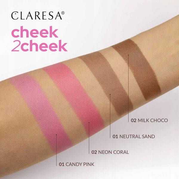 Claresa Kremowy bronzer w sztyfcie 02 Milk Choco zdjęcie 3