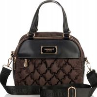 TOREBKA LISTONOSZKA MONNARI PIKOWANA POJEMNA 3 KOMOROWA Brązowa Czekoladowa