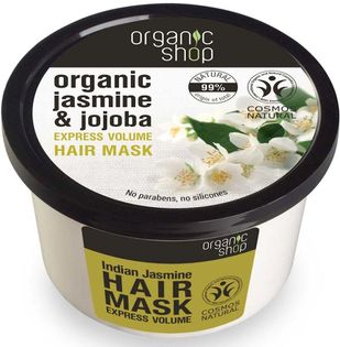 Organic shop - Maska do włosów zwiększająca ich objętość. Indyjski jaśmin - 250 ml
