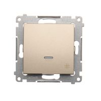 Simon54 Łącznik krzyżowy podświetlany DW7L.01/44 złoty