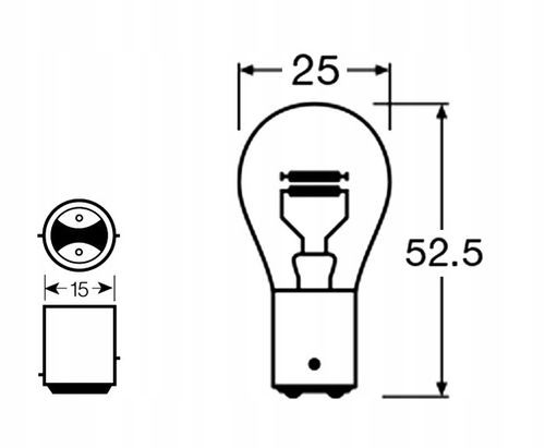 2x ŻARÓWKA SENSO P21/5W 12V SUPER WHITE XENON LOOK na Arena.pl