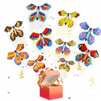 10x Latające nakręcane magiczne motyle zabawa niespodzianka dla dziecka