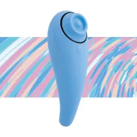 feelztoys femmegasm tapping & tickling vibrator turkusowy 6 trybow