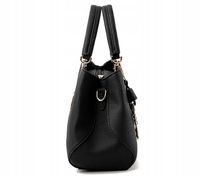 Torebka Damska na ramię mała TANIA MARKOWA CZARNA Brelok NA Prezent