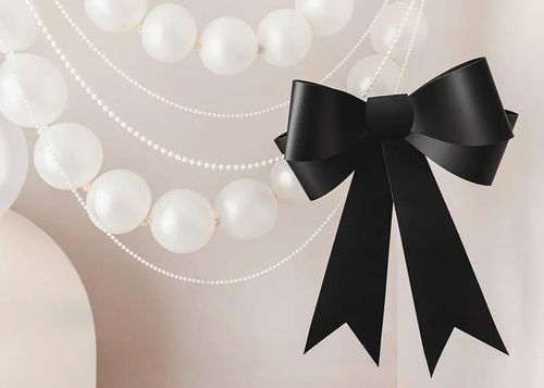 Kokarda dekoracyjna DIY, czarna na Arena.pl