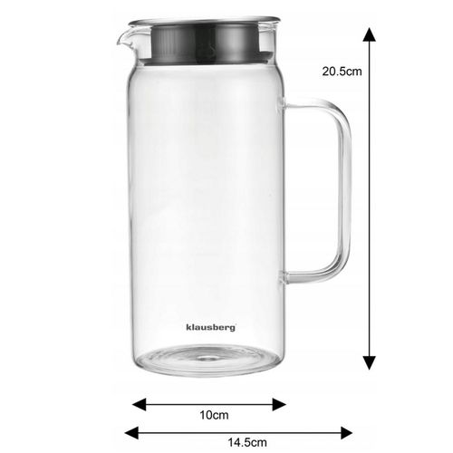 dzbanek szklany do wody napojów 1l klausberg kb-7686 na Arena.pl