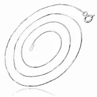 DELIKATNY SREBRNY ŁAŃCUSZEK ŻYŁKA LINKA SNAKE CARDANO 0.8MM 42CM