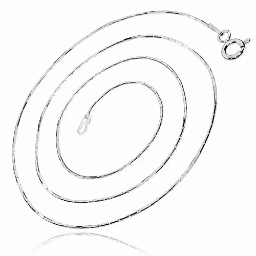 DELIKATNY SREBRNY ŁAŃCUSZEK ŻYŁKA LINKA SNAKE CARDANO 0.8MM 42CM na Arena.pl