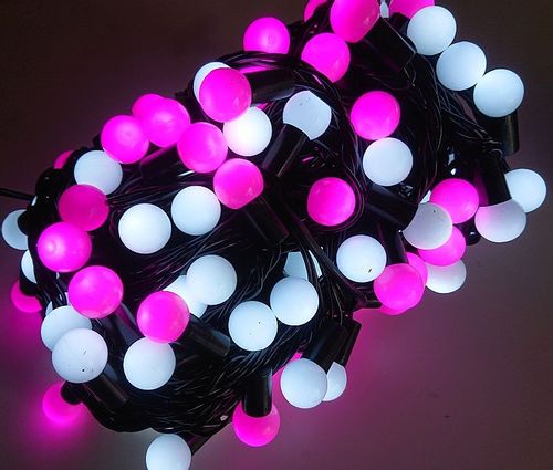 Lampki Choinkowe Kulki 200 Led-16M Biało-Różowe+Czapka na Arena.pl