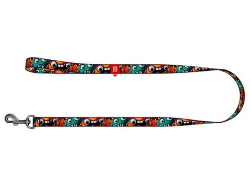 Collar Waudog Nylon Smycz Nylonowa L-Xxl 25Mm/200Cm, Wzór Zębate Potwory na Arena.pl