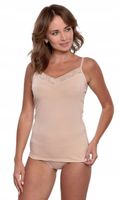 POLSKI PODKOSZULEK-TOP DAMSKI WADIMA M BEŻ KREMOWY