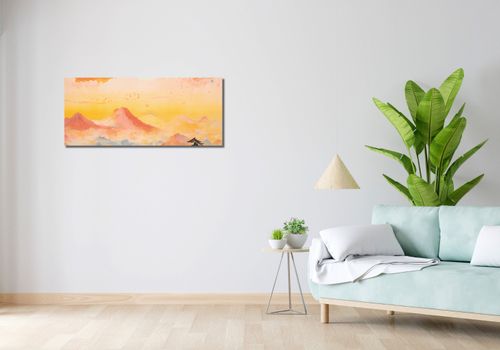 Obraz 100x40cm Świt nad Krainą Ciszych Gór na Arena.pl