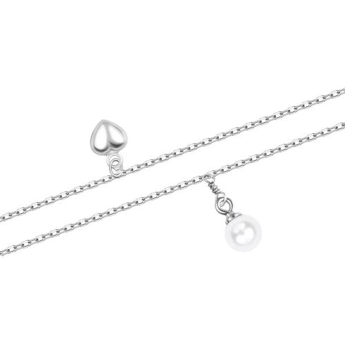 Srebrna bransoleta Staviori z perłami na Arena.pl