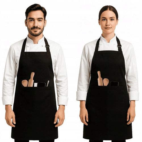 FARTUCH FARTUSZEK KUCHENNY Czarny GASTRONOMIA na Arena.pl