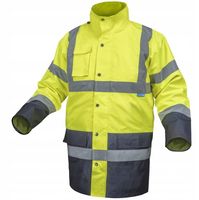 Kurtka 3Xl Ostrzegawcza Robocza Zimowa Ocieplana Odpinana Kamizelka 3W1