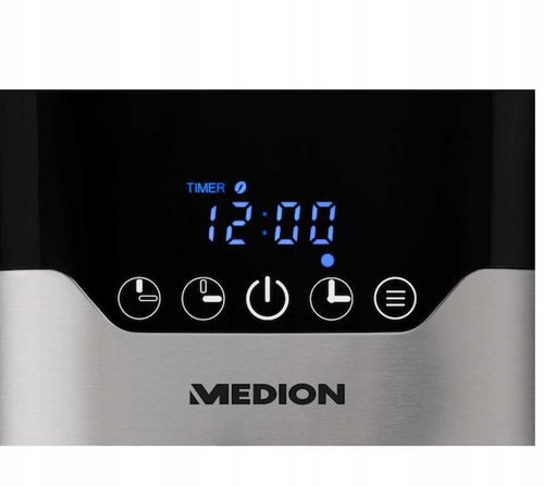 DOBRY EKSPRES DO KAWY PRZELEWOWY 1,1L Z TERMOSEM 900W WYŚWIETLACZ CZARNY na Arena.pl