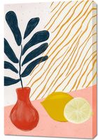 Obraz 60x90cm Wazon Minimalistyczny , Wnętrza Styl Skandynawski, Boho