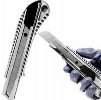 Nóż Nożyk Do Tapet Tapicerski Tapeciak Metalowy 18mm Łamane Ostrze