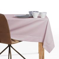 Obrus bawełniany Mankiet PURE 140X220 Pudrowy Róż DecoKing